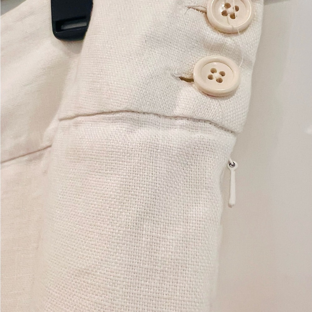 Lauren Ralph Lauren 100% Linen Wide Leg Pants – Ivory | Size 10 - Picture 4 of 12